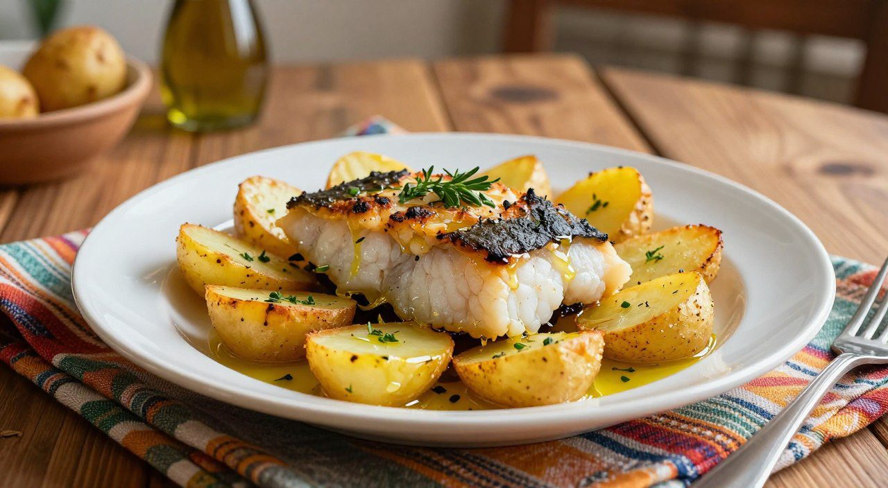 Receita de Bacalhau ao Forno com Batatas sem Lactose