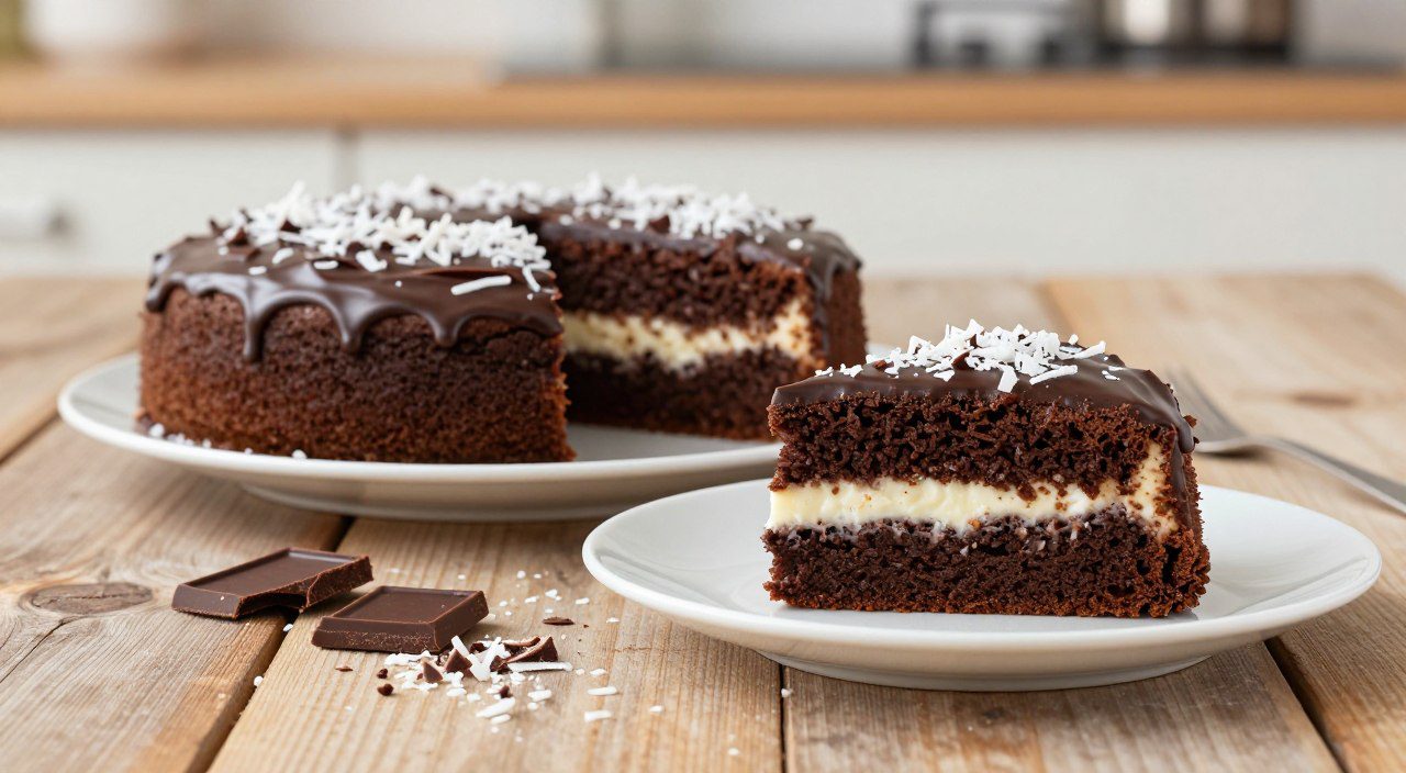 Como Fazer Bolo de Chocolate Com Recheio de Coco Sem Glúten e Sem Lactose
