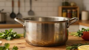 Por que a panela de inox fica amarelada depois de cozinhar?