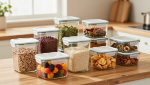 Quais alimentos podem ser guardados em potes herméticos