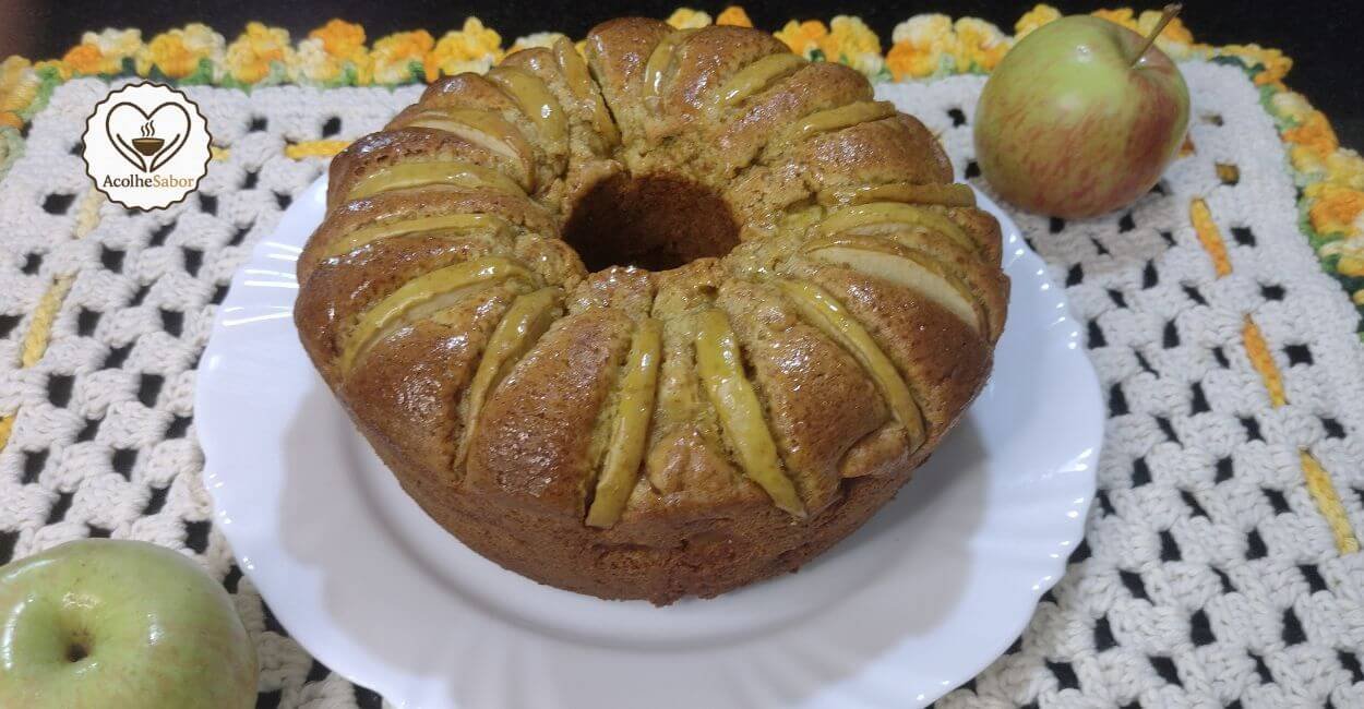 Bolo de Maçã com Canela Sem Lactose