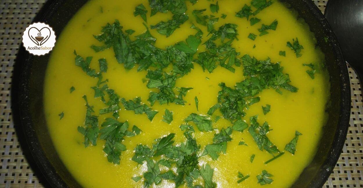 Sopa de Inhame com Macarrão Sem Lactose