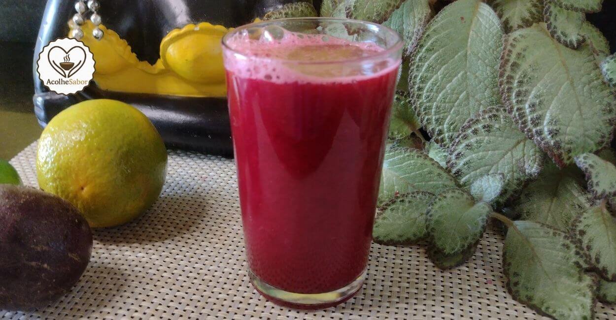 Suco de Beterraba com Laranja e Limão