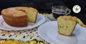 Bolo de Fubá Cozido sem Glúten e sem Lactose