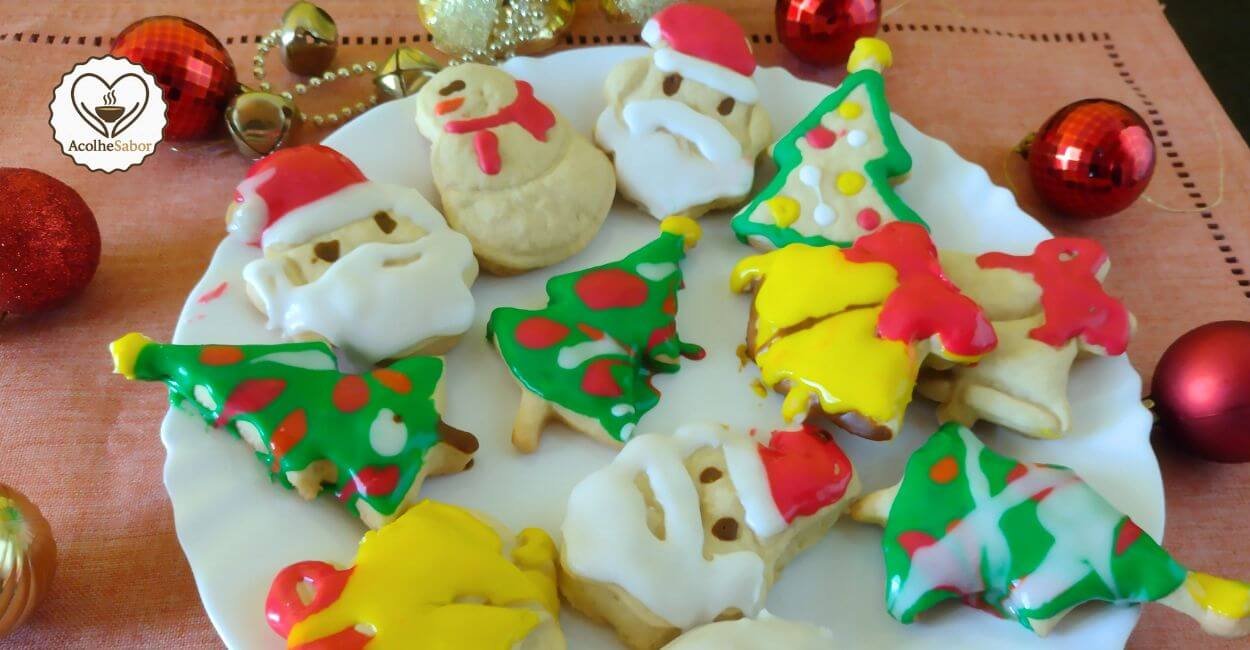 Receita de Biscoito de Natal Decorado