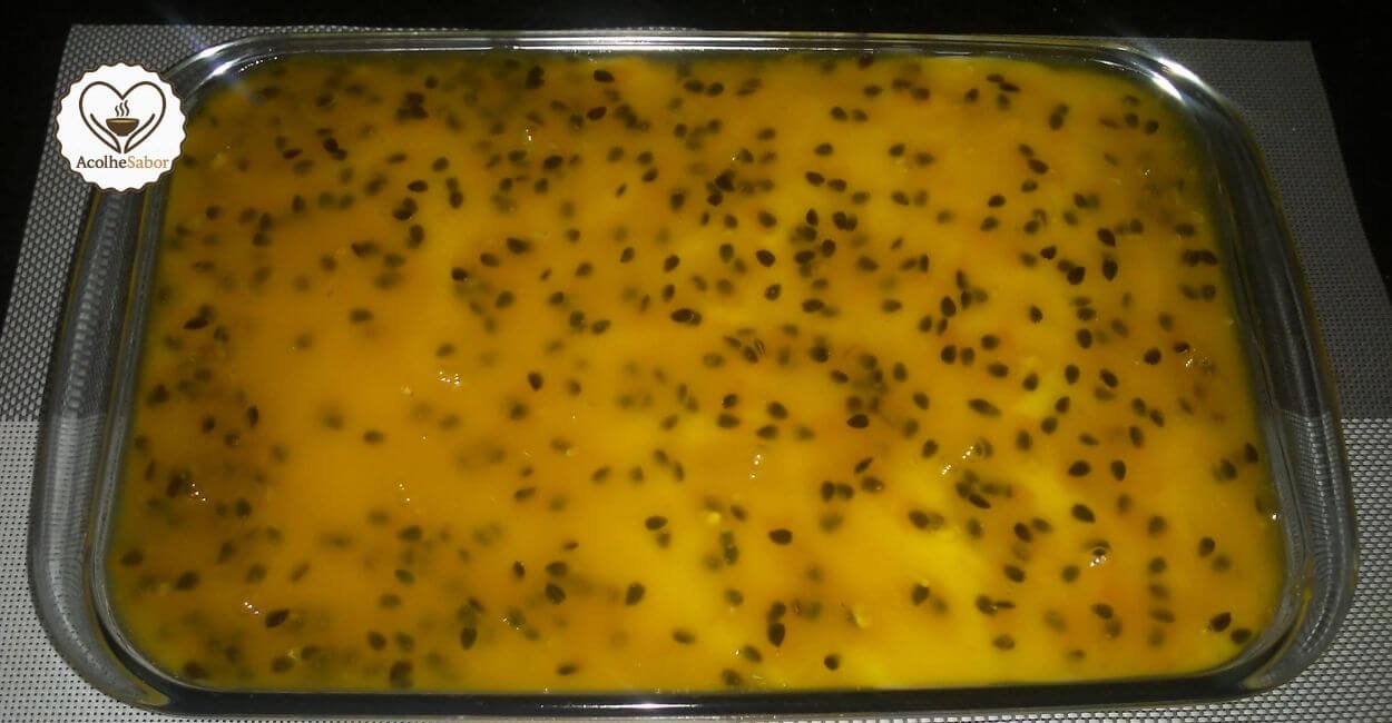 Receita de Pavê de Maracujá com Chocolate