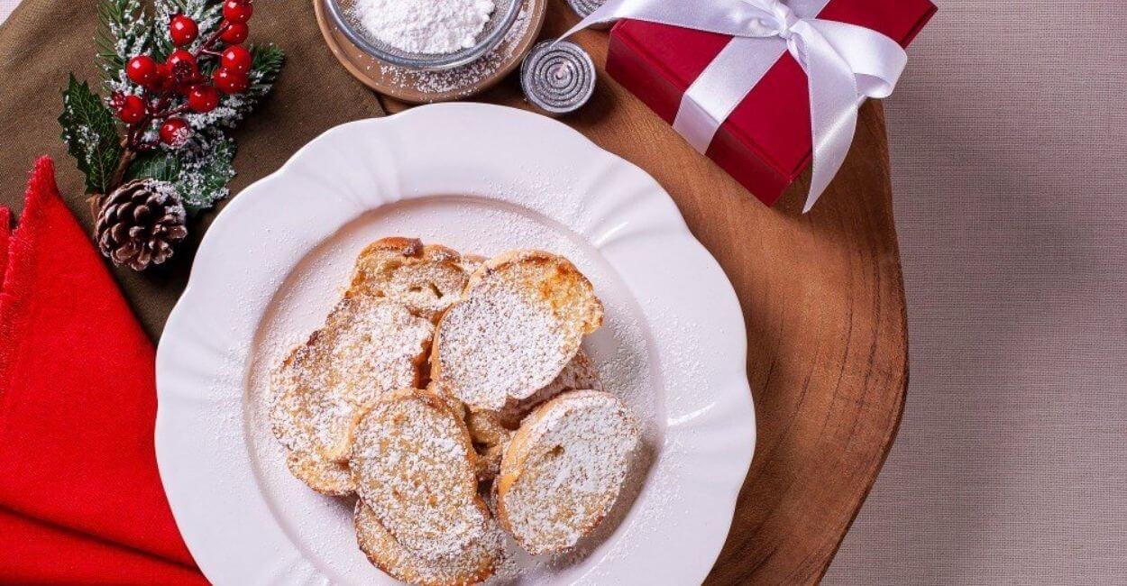  Rabanada de Natal sem Lactose