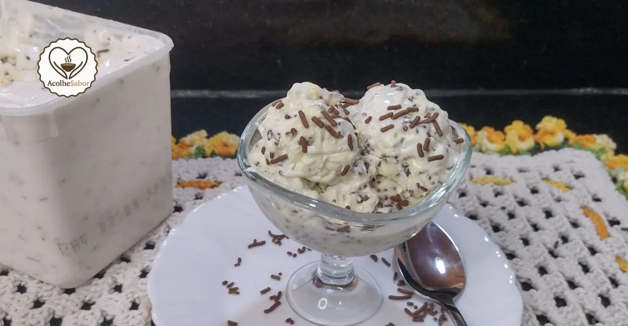 Receita de Sorvete de Flocos Sem Lactose