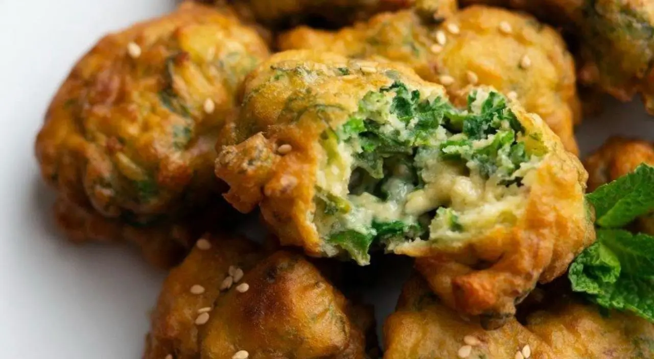Receita de Bolinho de Espinafre Frito sem Lactose