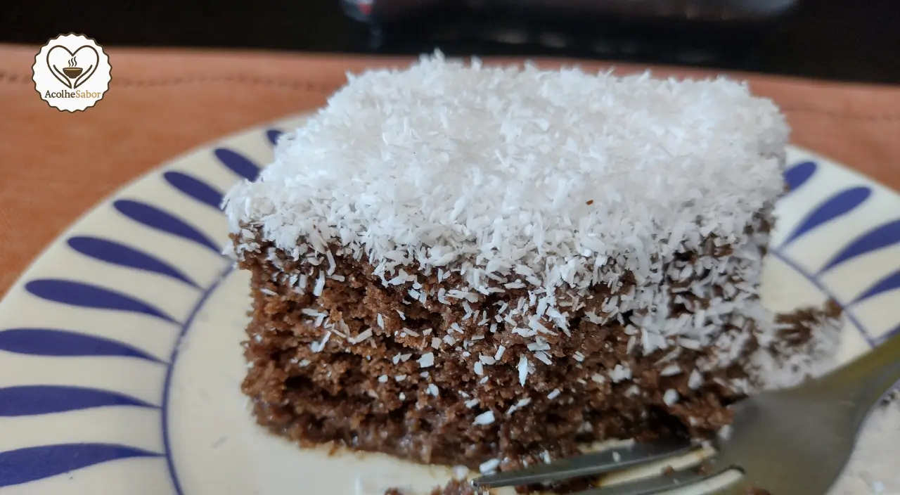 Receita de Bolo Gelado de Chocolate com Coco Sem Glúten e Lactose