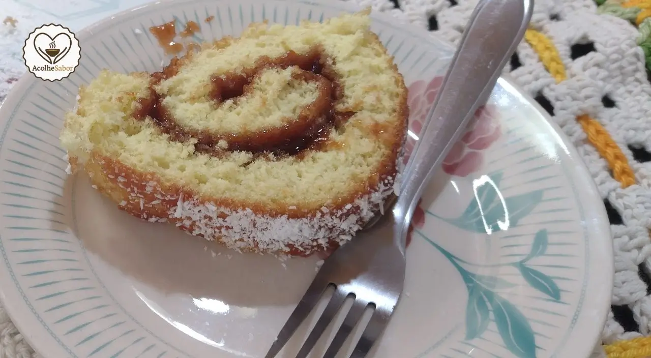 Receita de Rocambole de Goiabada Sem Lactose