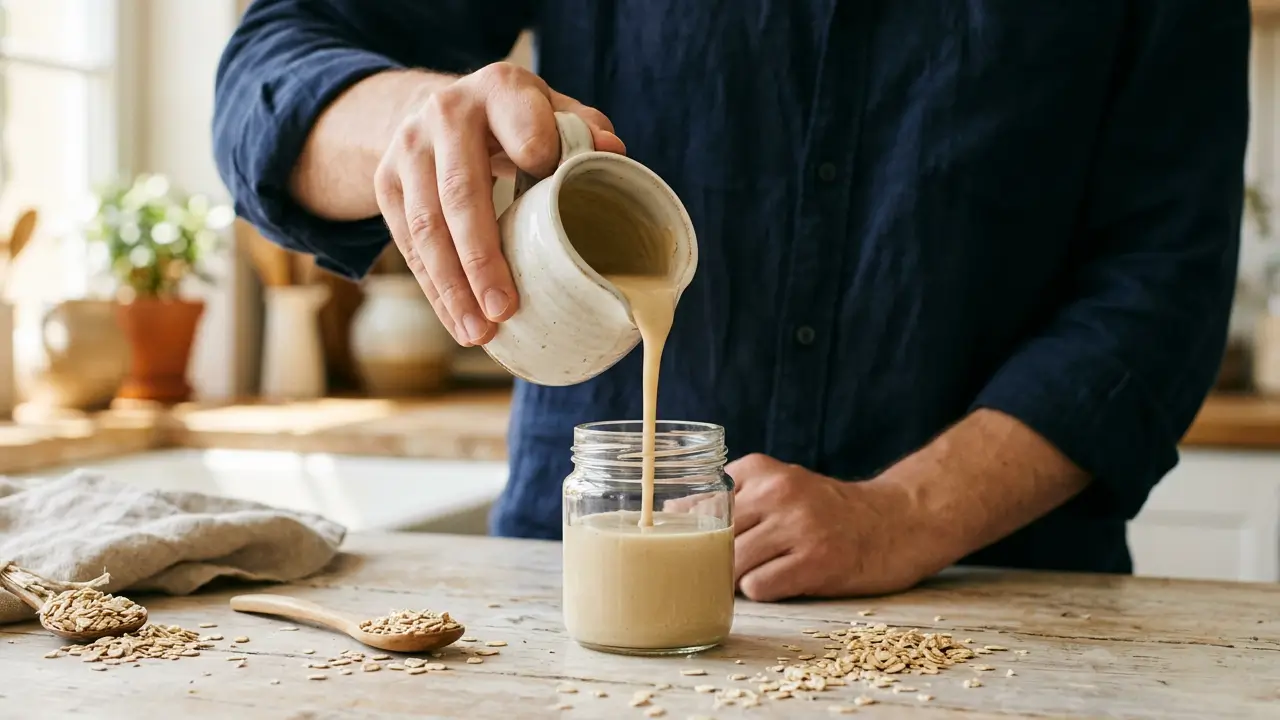 Leite condensado de aveia caseiro vegano e sem lactose