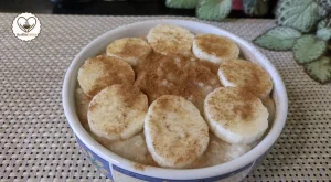 Mingau de Aveia com Banana Sem Lactose