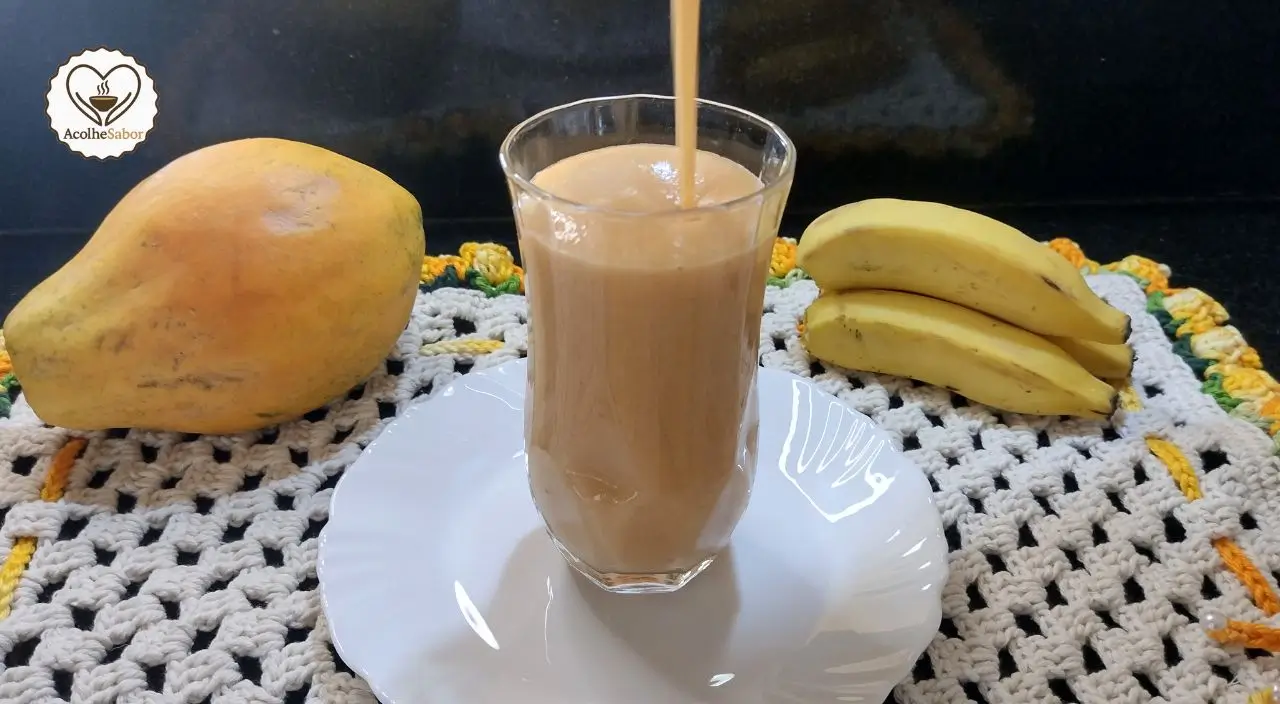 Receita de Vitamina De Mamão Com Banana Sem Lactose
