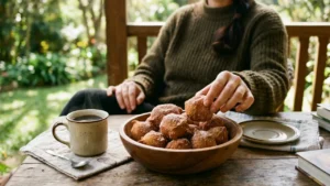 Bolinho de Chuva com Banana sem Glúten e sem Lactose