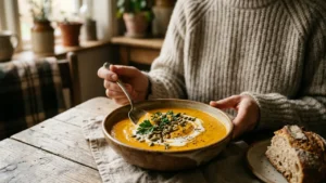 Creme de Abóbora Vegano sem Lactose Receita Fácil, Cremosa e Saborosa