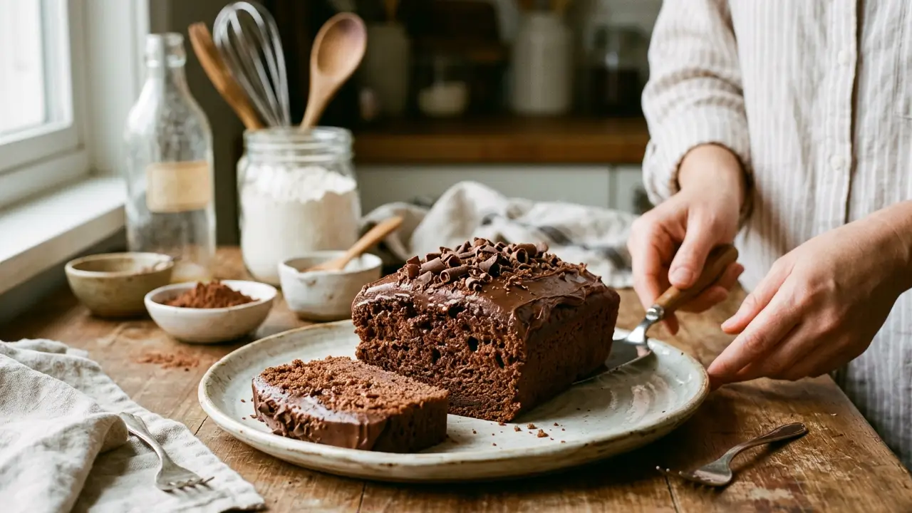 Bolo de Chocolate sem Farinha de Trigo e sem Lactose