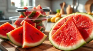 Como conservar melancia cortada e mantê-la fresca por mais tempo