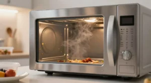 Micro-ondas fica com cheiro de comida mesmo depois de limpo? Entenda o motivo