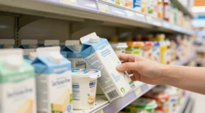 Onde procurar a informação sobre lactose na embalagem