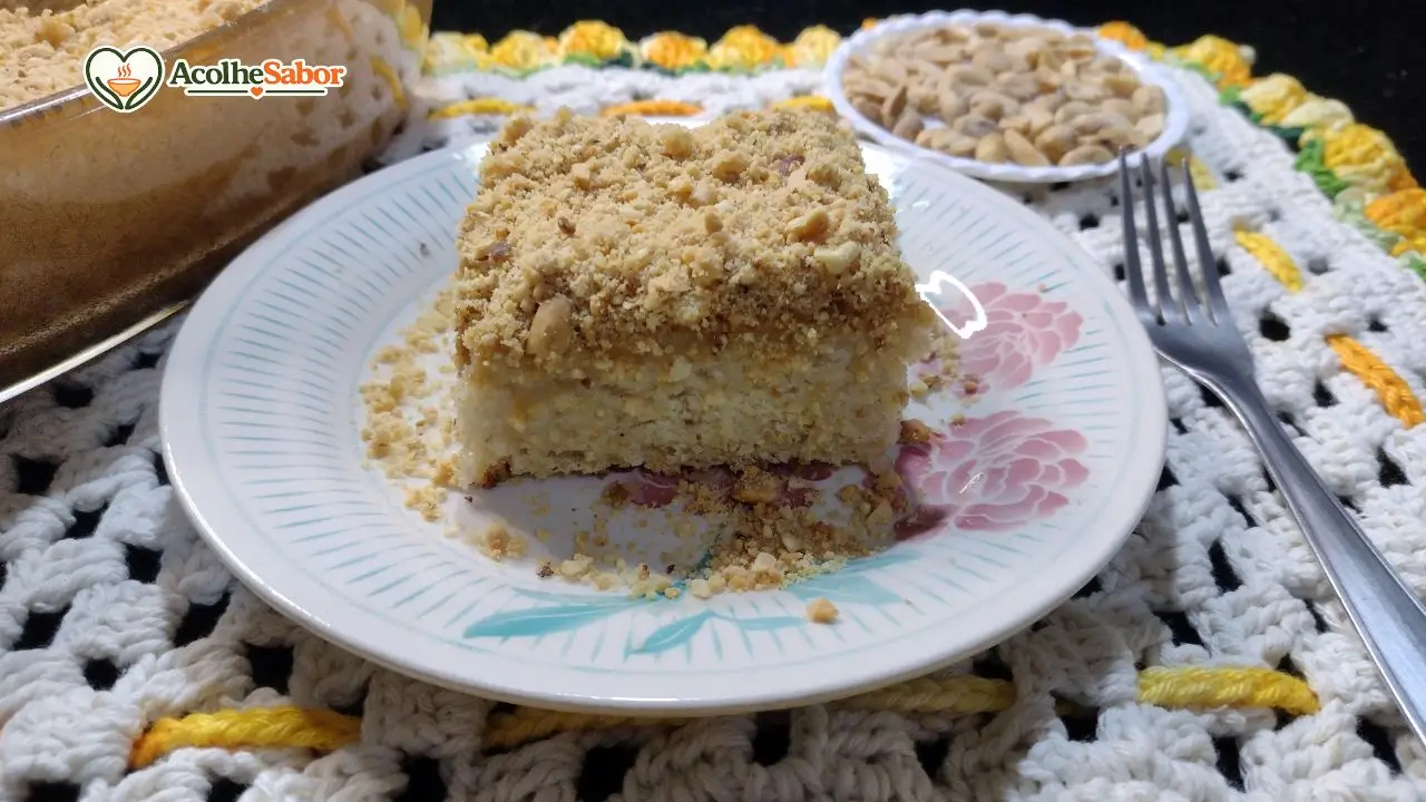 Receita de Bolo Gelado de Amendoim sem Lactose