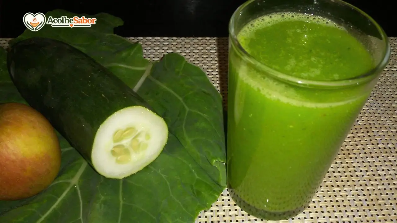 Receita de Suco de Couve com Pepino