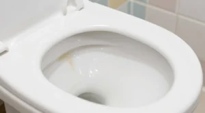 Você já tentou limpar o vaso sanitário e a mancha continua lá