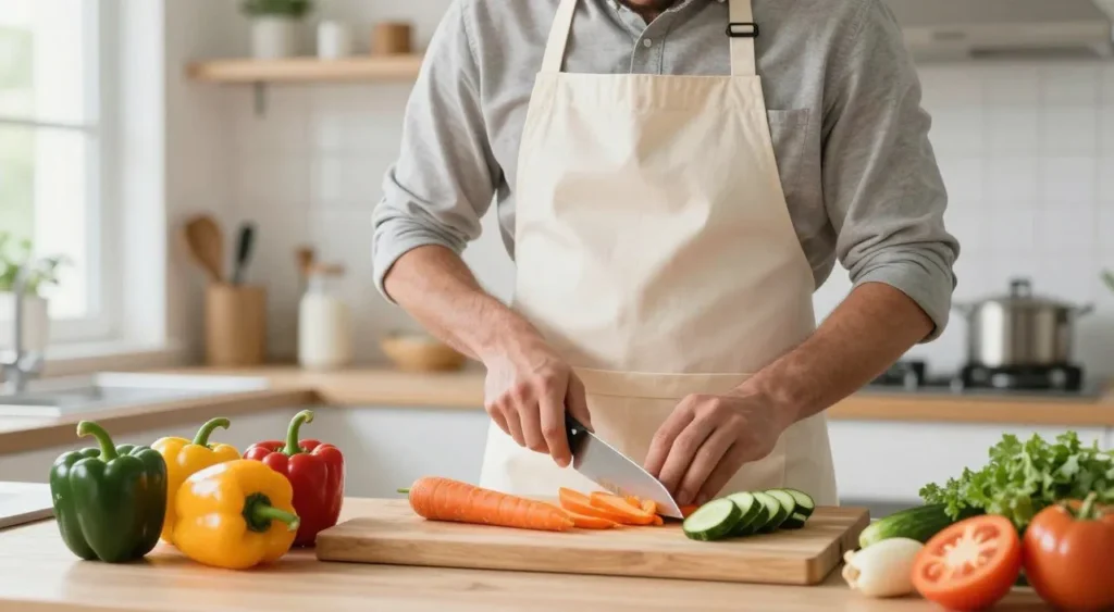 Como cortar alimentos com mais segurança na cozinha