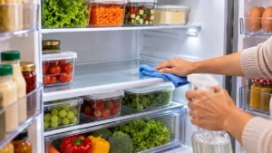 Como limpar a geladeira sem fazer bagunça