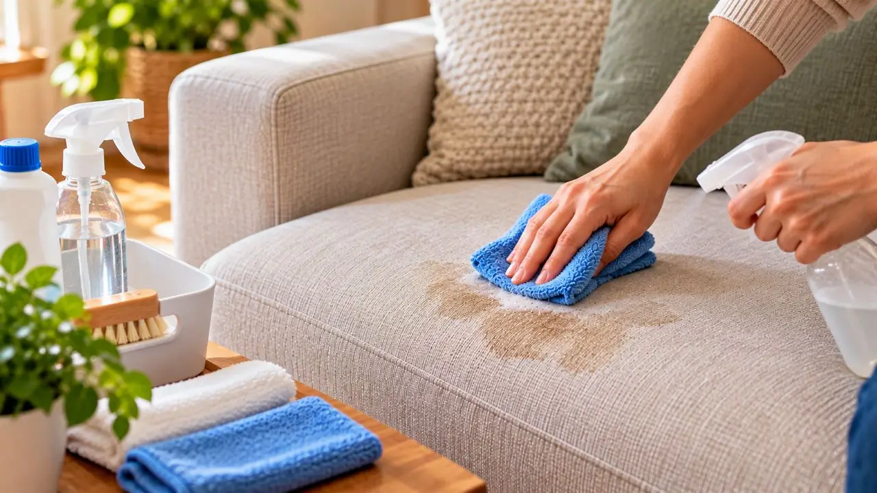 Técnicas profissionais para remover manchas teimosas do sofá