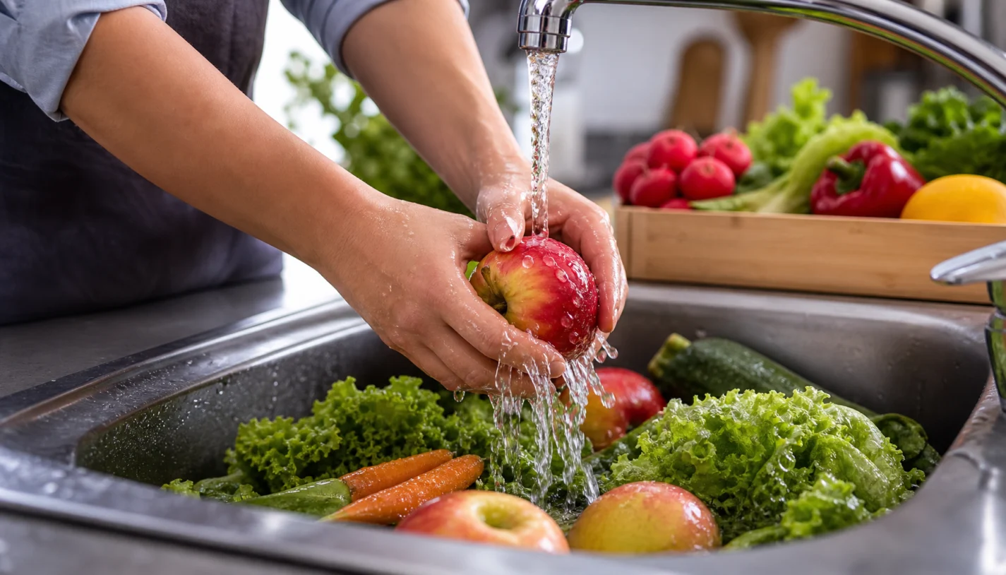 Lavar frutas e verduras remove agrotóxicos? Entenda o que a higienização realmente reduz